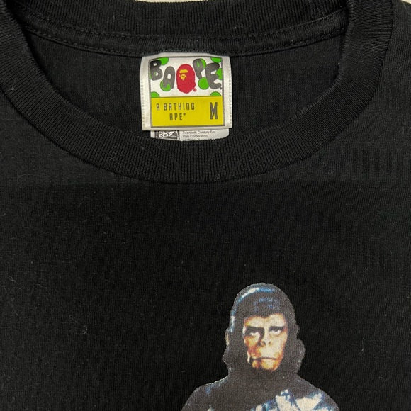 Vintage Bape x Planet Of The Apes Single Stitch Medium Tee - Made In Japan Rare - Picture 6 of 6